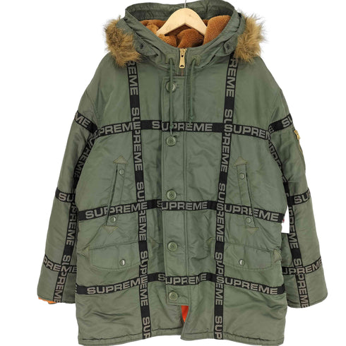 シュプリーム Supreme 18AWLogo Tape N-3B Parka メンズ import:XL
