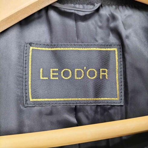 LEOD'OR カシミヤ100 比翼ステンカラーコート レディース 13