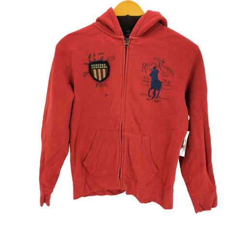 ポロバイラルフローレン Polo by RALPH LAUREN ビッグポニー刺繍 ジップアップパーカー レディース import:L