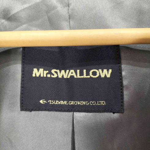 Me.SWALLOW カシミヤ100比翼ステンカラーコート メンズ 90A4