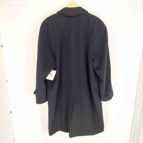 MADE IN ITALY カシミヤ混比翼ステンカラーコート メンズ