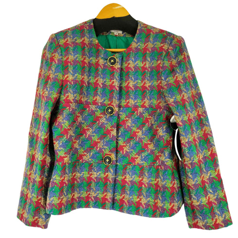 DOLCE 総柄ツイードジャケット レディース