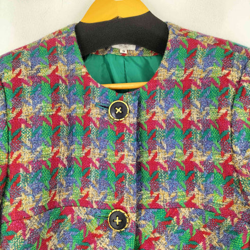 DOLCE 総柄ツイードジャケット レディース