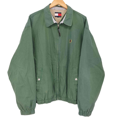 トミーヒルフィガー TOMMY HILFIGER エンブレム刺繍 スウィングトップ メンズ import:L