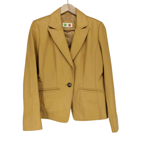 BELLUCCI ラムレザーテーラードジャケット レディース L