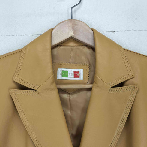 BELLUCCI ラムレザーテーラードジャケット レディース L
