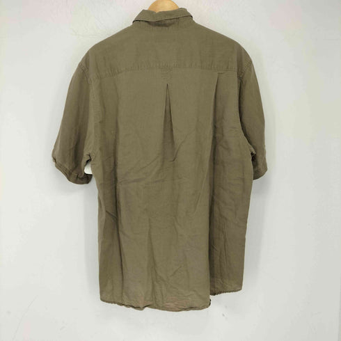 コロンビアスポーツウェア Columbia Sportswear リネン コットン無地 ボタンダウン S/S シャツ メンズ import:L