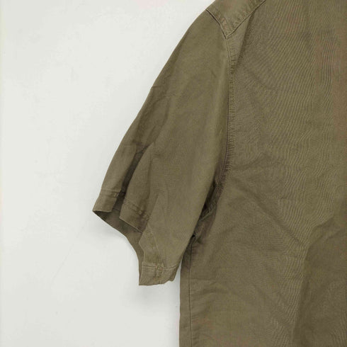 コロンビアスポーツウェア Columbia Sportswear リネン コットン無地 ボタンダウン S/S シャツ メンズ import:L