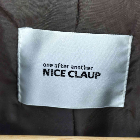 ナイスクラップ NICE CLAUP 25SS フェイクレザー ショート ジャケット レディース FREE