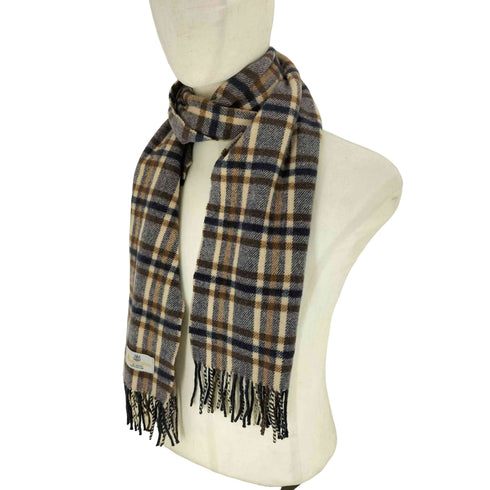 アクアスキュータム AQUASCUTUM チェックマフラー メンズ