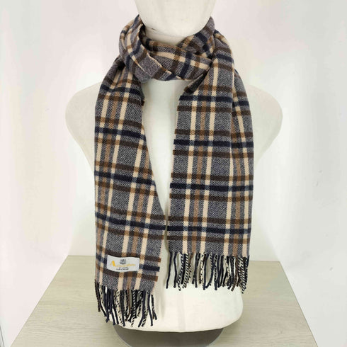 アクアスキュータム AQUASCUTUM チェックマフラー メンズ