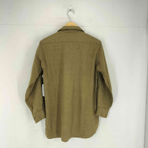 ユーエスアーミー U.S. ARMY 40S 皿ボタン マチ付き ウール オフィサーシャツ ラプチャードダック メンズ 15-32