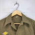 ユーエスアーミー U.S. ARMY 40S 皿ボタン マチ付き ウール オフィサーシャツ ラプチャードダック メンズ 15-32