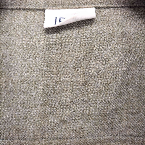 ユーエスアーミー U.S. ARMY 40S 皿ボタン マチ付き ウール オフィサーシャツ ラプチャードダック メンズ 15-32