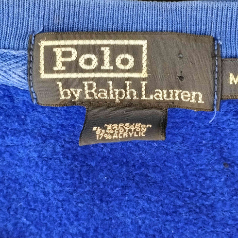 ポロバイラルフローレン Polo by RALPH LAUREN 90S ポニー刺繍クルーネックスウェット メンズ import:M
