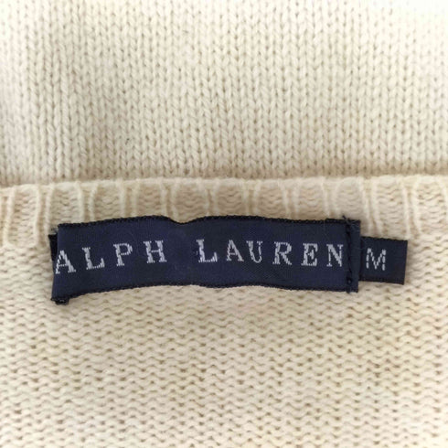 ラルフローレン RALPH LAUREN カシミヤ混 ポニー刺繍クルーネックウールニット レディース import:M