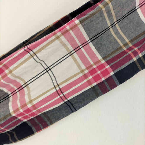 ブルーレーベルクレストブリッジ BLUE LABEL CRESTBRIDGE ロゴ刺繍 コットン チェックシャツ レディース JPN:36