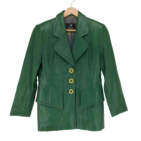 ラムレザー3Bテーラードジャケット レディース 11