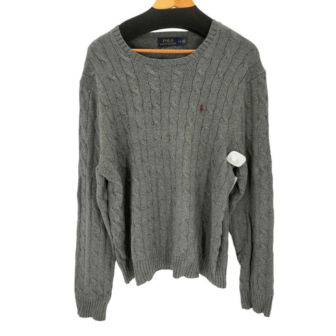 ポロラルフローレン POLO RALPH LAUREN ポニー刺繍ケーブルニット メンズ import:L