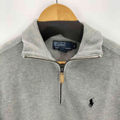 ポロバイラルフローレン Polo by RALPH LAUREN 90S ポニー刺繍 ハーフジップコットンニット メンズ import:S