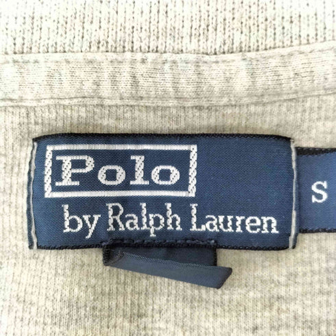 ポロバイラルフローレン Polo by RALPH LAUREN 90S ポニー刺繍 ハーフジップコットンニット メンズ import:S