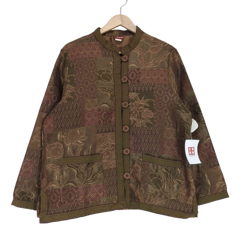 Tudor Court 総柄パッチワークジャケット レディース L