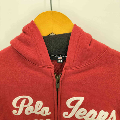 ポロジーンズカンパニーラルフローレン POLO JEANS COMPANY RALPH LAUREN 刺繍 ジップアップパーカー レディース 150