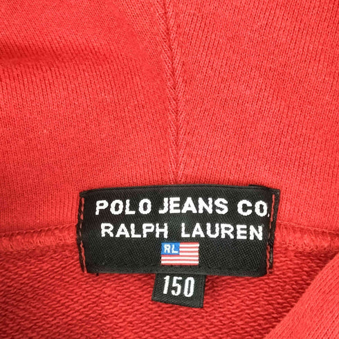 ポロジーンズカンパニーラルフローレン POLO JEANS COMPANY RALPH LAUREN 刺繍 ジップアップパーカー レディース 150