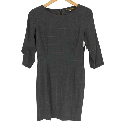 ブルックスブラザーズ BROOKS BROTHERS グラフチェック ボートネック Q/S タイトワンピース レディース JPN:9号