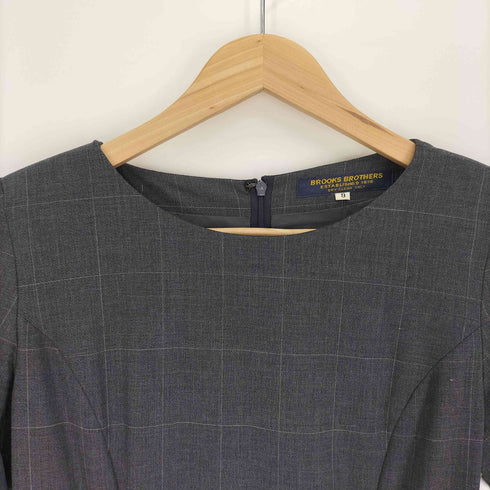 ブルックスブラザーズ BROOKS BROTHERS グラフチェック ボートネック Q/S タイトワンピース レディース JPN:9号