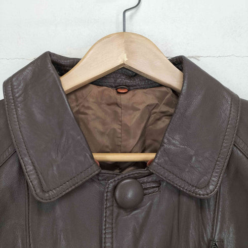 ラムレザーハーフコート メンズ
