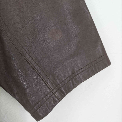 ラムレザーハーフコート メンズ