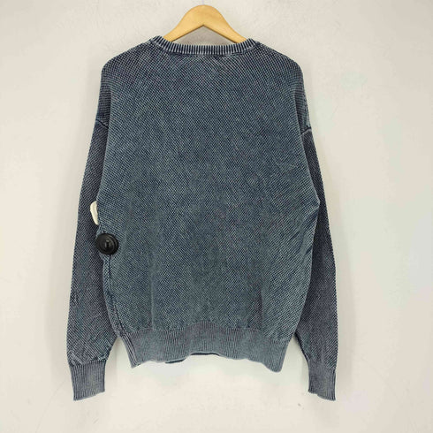 カンビオ CAMBIO Stonewashed Waffle Crew Neck Knit Pullover クルーネックニット メンズ JPN:S