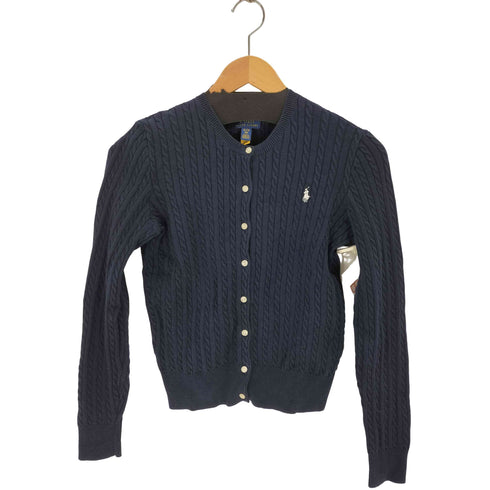 ポロラルフローレン POLO RALPH LAUREN ポニー刺繍ケーブルニットカーディガン レディース import:XL