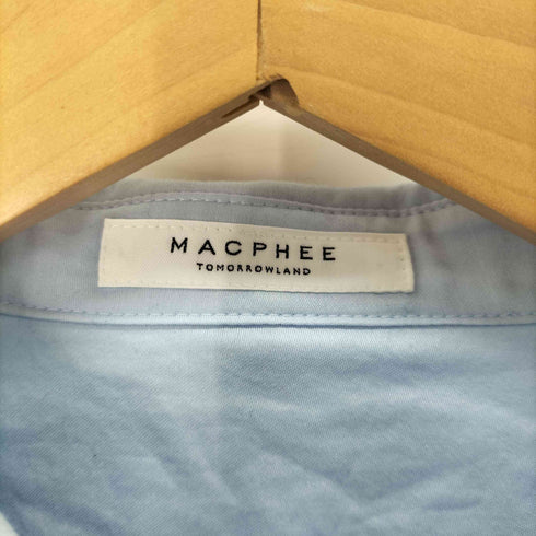 マカフィー MACPHEE コットンサティーン チュニックシャツ レディース JPN:36