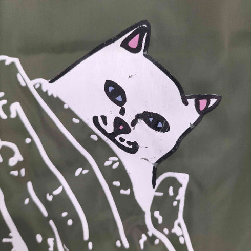 リップンディプ RIPNDIP 両面 プリント ジップアップ フライトジャケット ブルゾン メンズ import:XL