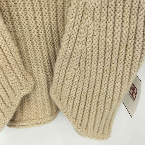 バーニーズニューヨーク BARNEYS NEWYORK イタリア製 cashmere カシミヤ100 ボタンレス 半袖ベスト レディース S