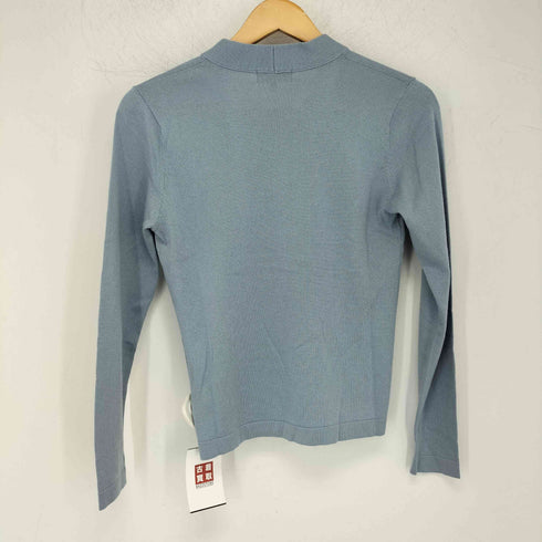 ポールスチュアート Paul Stuart カシミヤ混 リボンデザイン ウール L/S ニット レディース UK:6