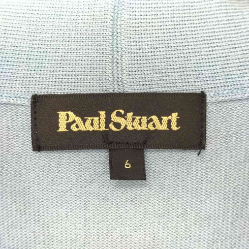 ポールスチュアート Paul Stuart カシミヤ混 リボンデザイン ウール L/S ニット レディース UK:6