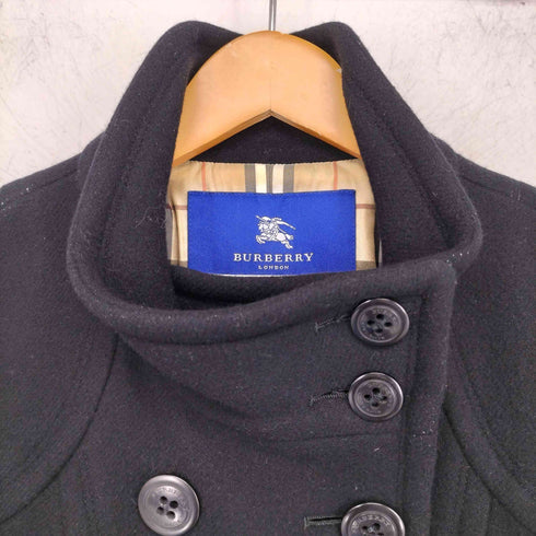 バーバリーブルーレーベル BURBERRY BLUE LABEL 裏地ノバチェックダブルブレストコート レディース EUR:38