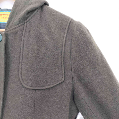 betty’s blue ウールレーヨン フーデッドコート レディース JPN:9号