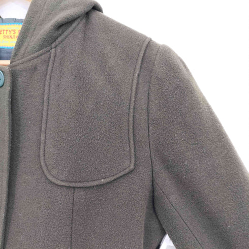 betty’s blue ウールレーヨン フーデッドコート レディース JPN:9号