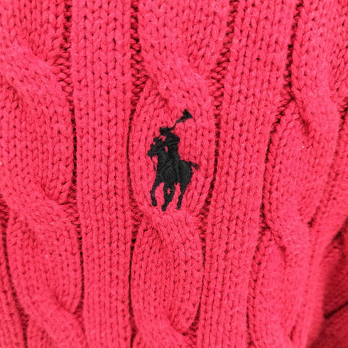 ポロラルフローレン POLO RALPH LAUREN ポニー刺繍ニットカーディガン レディース import:XL