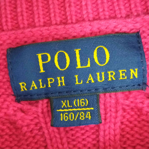 ポロラルフローレン POLO RALPH LAUREN ポニー刺繍ニットカーディガン レディース import:XL