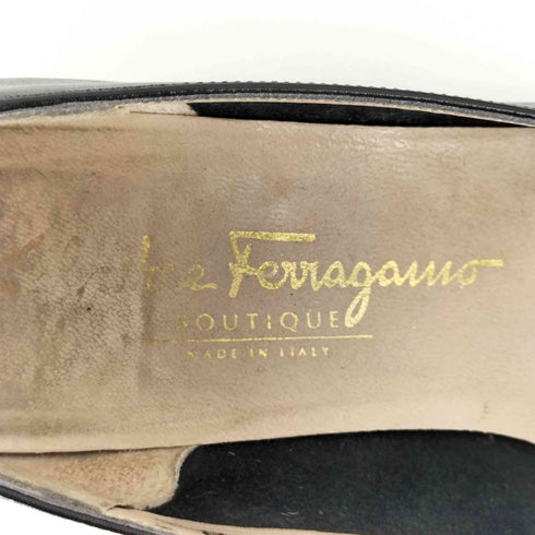 サルヴァトーレフェラガモ Salvatore Ferragamo リボンパンプス レディース 6 1/2