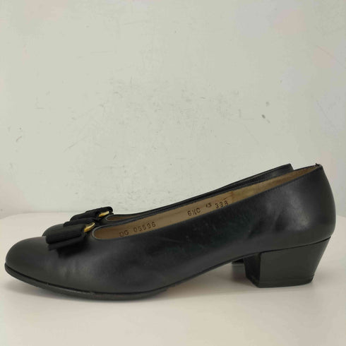 サルヴァトーレフェラガモ Salvatore Ferragamo リボンパンプス レディース 6 1/2