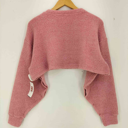 ウィルフリー willfully スリーブボタン ショート丈 ニット レディース FREE