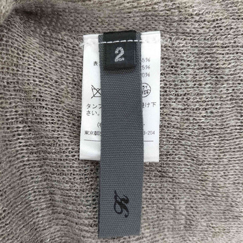 カズユキクマガイアタッチメント KAZUYUKI KUMAGAI ATTACHMENT レーヨンリネン混ドレープロングカーディガン メンズ JPN:2