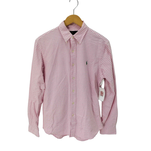 ラルフローレン RALPH LAUREN SLIM FIT コットンギンガムチェックBDシャツ メンズ JPN:M