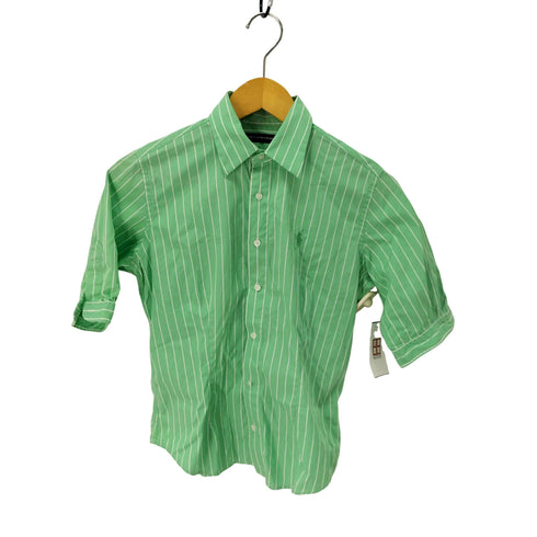 ラルフローレンスポーツ RALPH LAUREN SPORT コットン ストライプ半袖シャツ レディース US:4